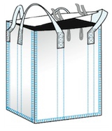 Flap Top-Closed Bottom 35 in. x 35 in. x 40 in. Bulk Bag- 50 Pack